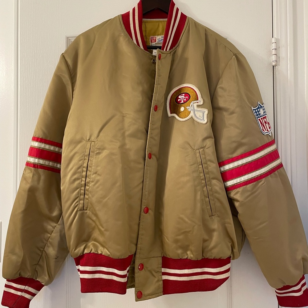 Vintage NFL San Francisco 49ers satin varsity jacket